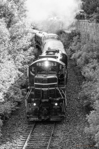 Black and White Train